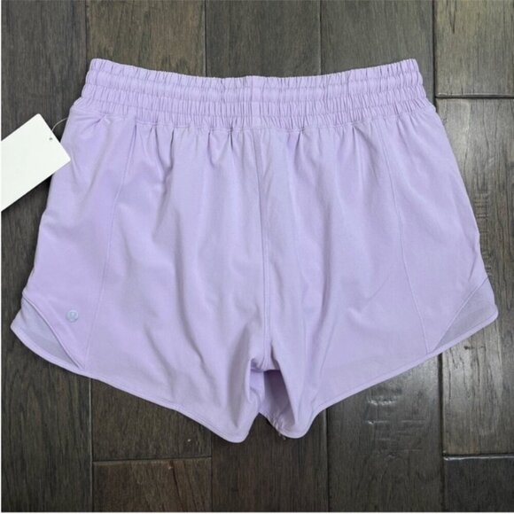 Lululemon Hotty Hot High-Rise Lined Short 4" Lilac Ether NWT - Picture 2 of 7